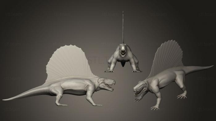 Статуэтки животных Dimetrodon Grandis